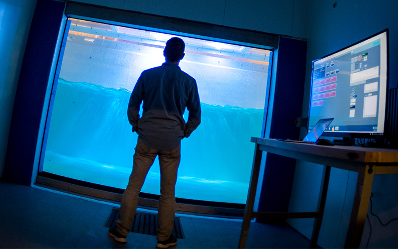 Scripps Ocean-Atmosphere Research Simulator (SOARS) is designed to enhance our understanding of the complicated chemical, biological, and physical processes that occur at the boundary between the ocean and the atmosphere.